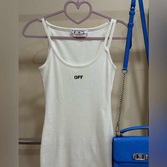 Off-White Dresses & Skirts - Off-White Women’s Ribbed Tank Dress White Size 38 (Small)